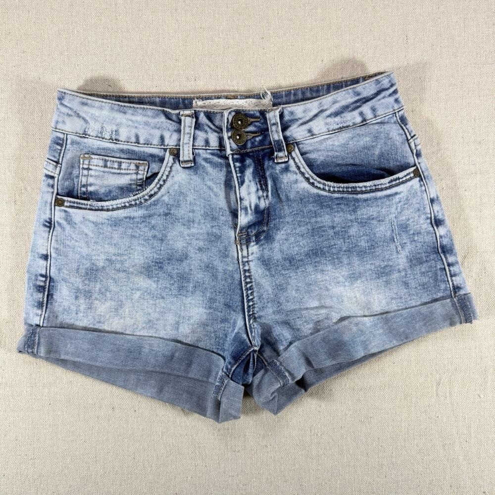 University Club Denim Collection Women's Jean Shorts Size 16/26 Cuffed Blue